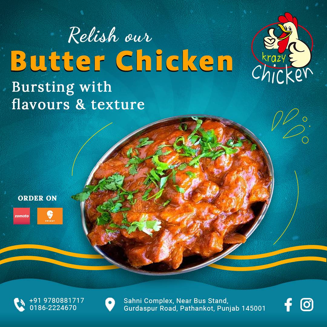 Krazy chicken menu