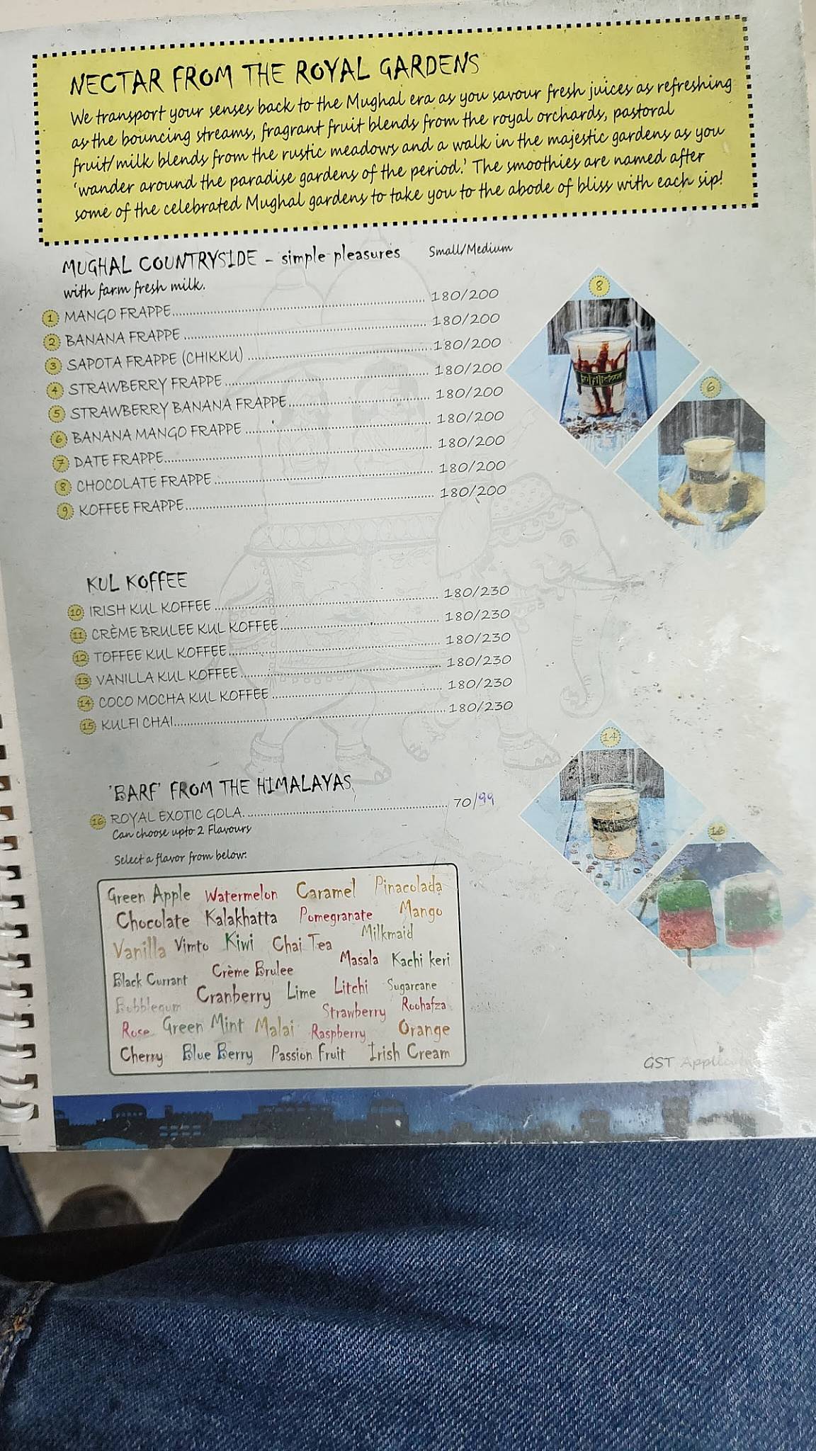 Kulfilicious - Indiranagar menu
