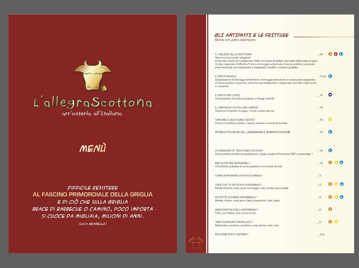 Menu di L'AllegraScottona 