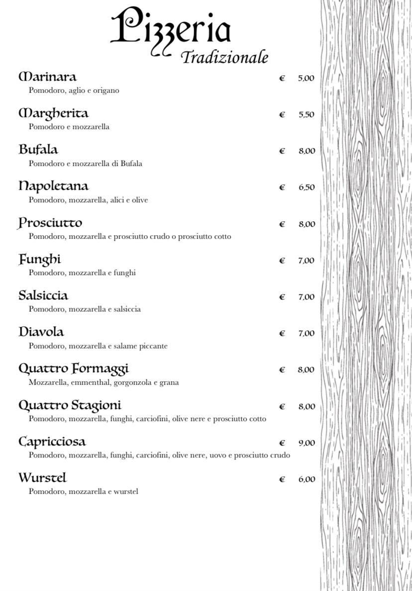 Menu di LA QUINTANA 