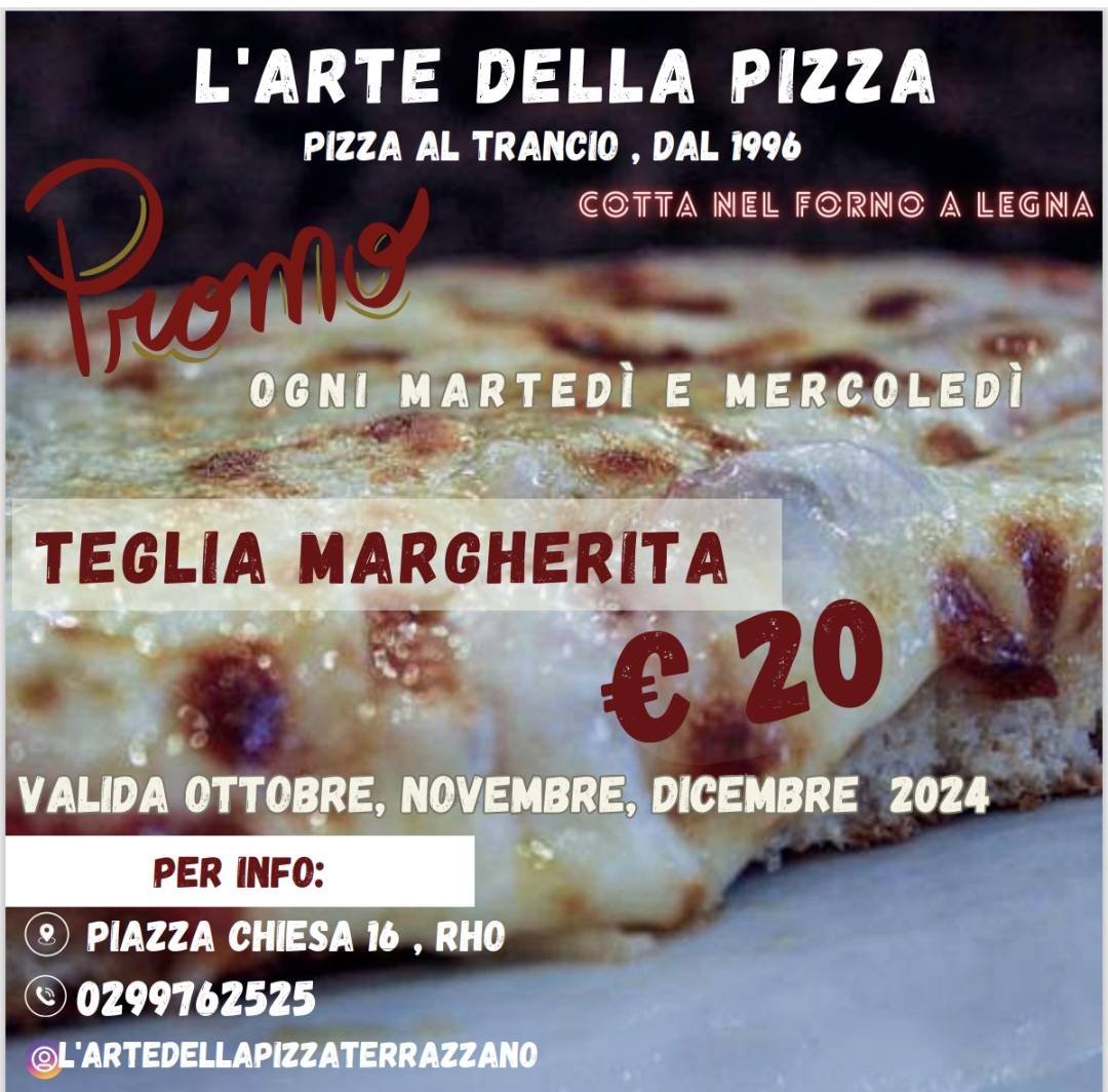 Menu di L'Arte della Pizza 