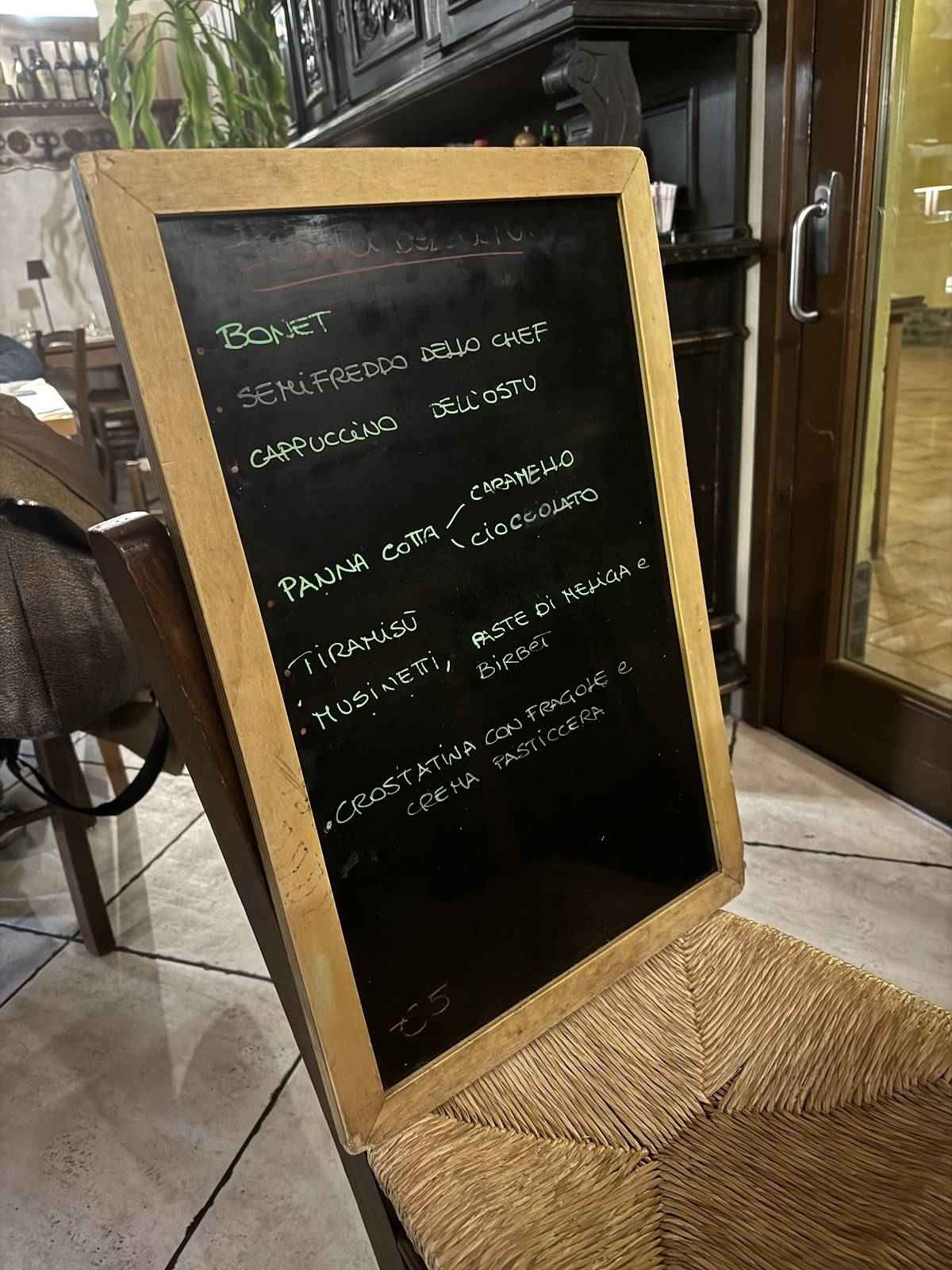 Menu di L'Ostu del Musine' 