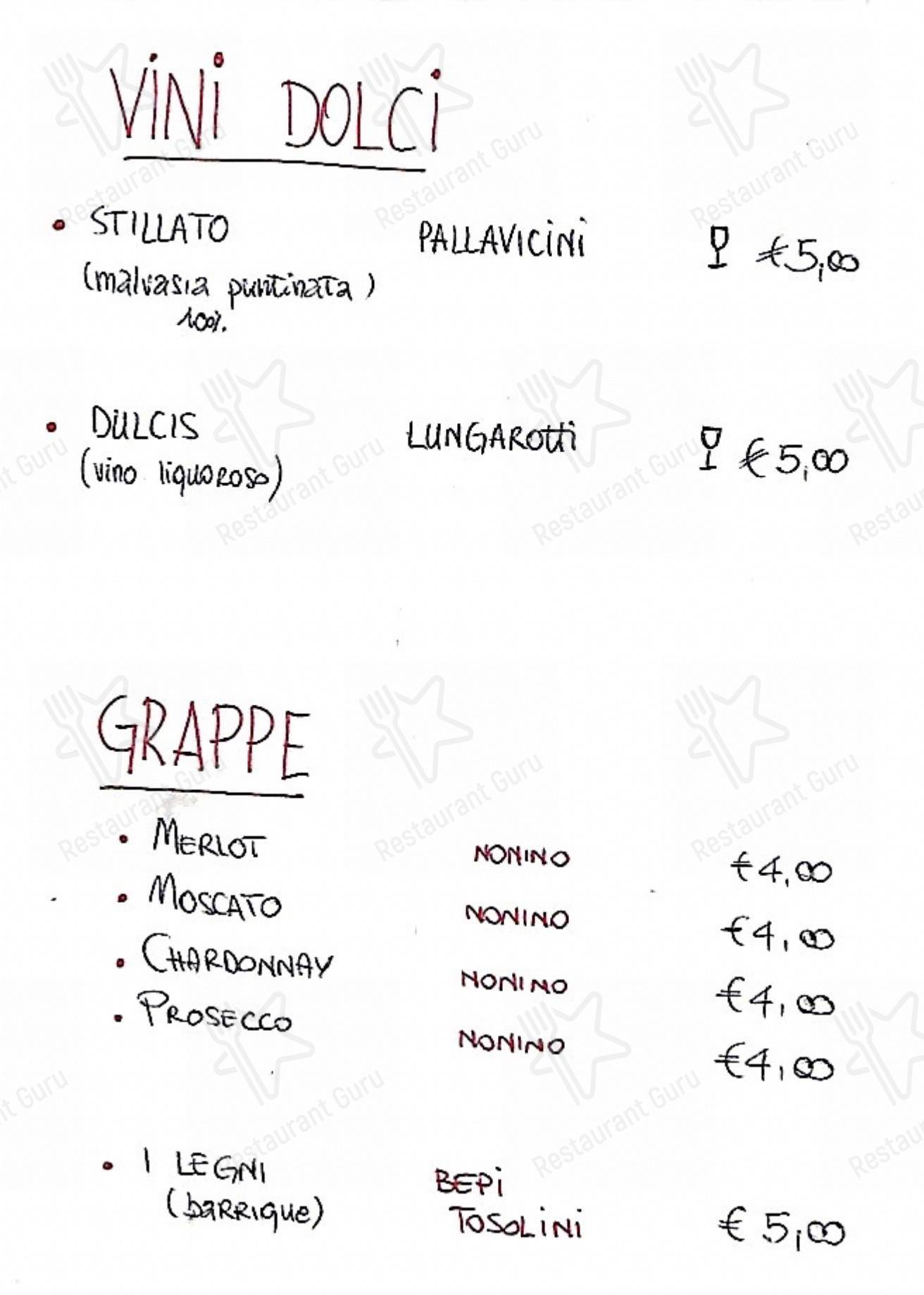 Menu di Ristorante La Balestra - 菜单