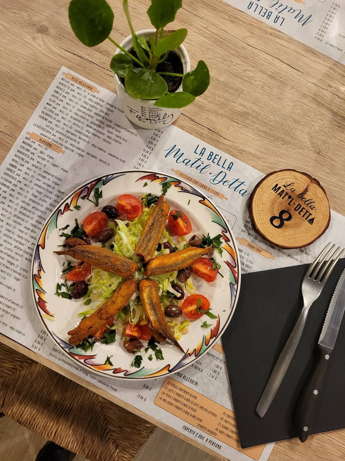 Menu di La Bella Matil Detta Pizzeria con forni a legna & Forno Gluten Free 