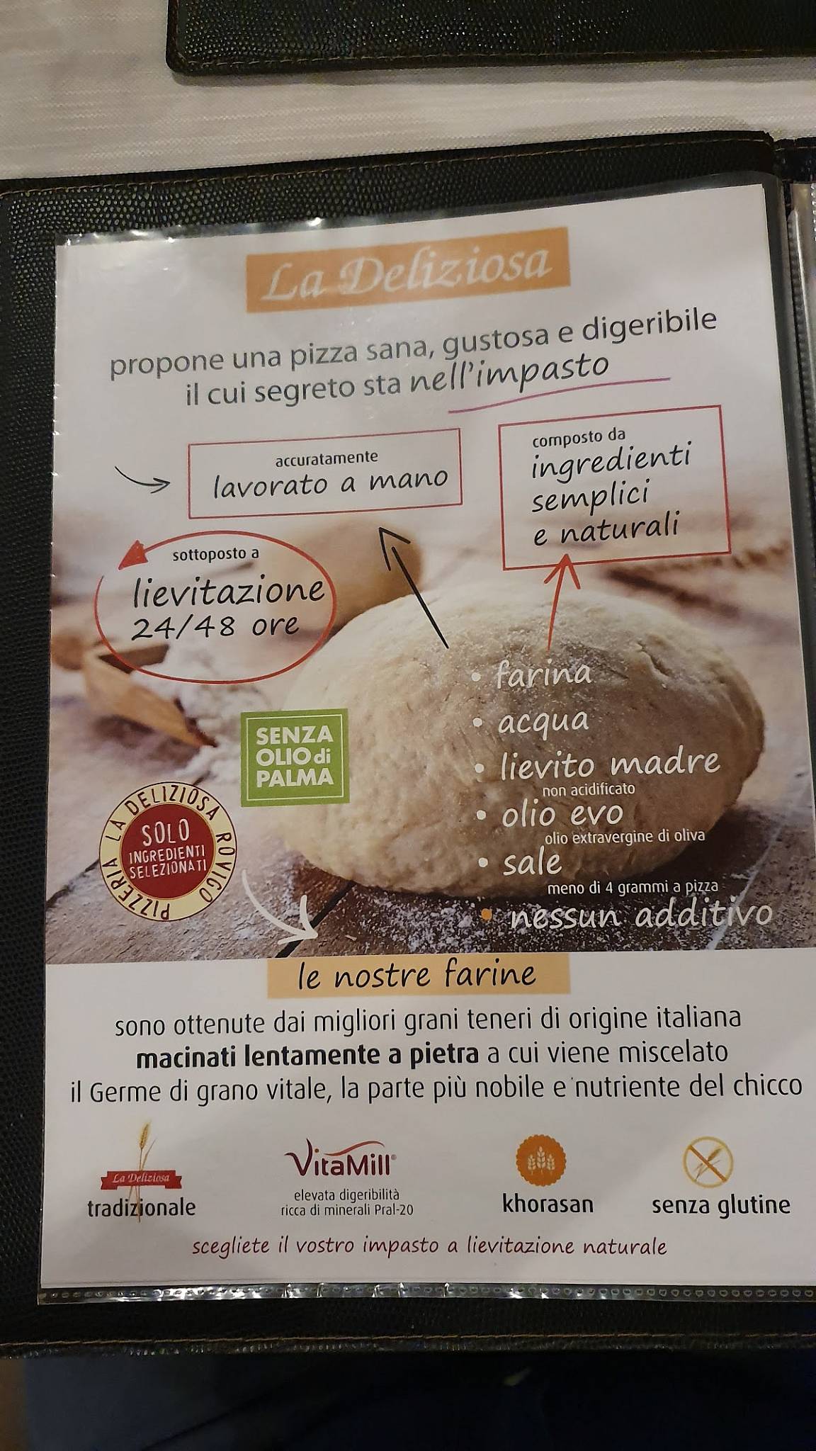 Menu di La Deliziosa 