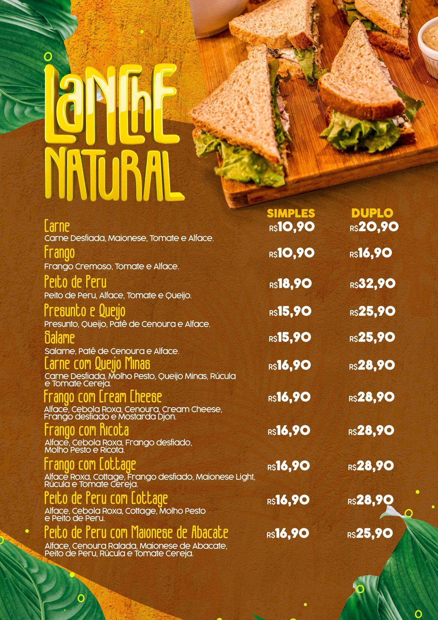 La Fruta Açaí Rio Verde cardápio