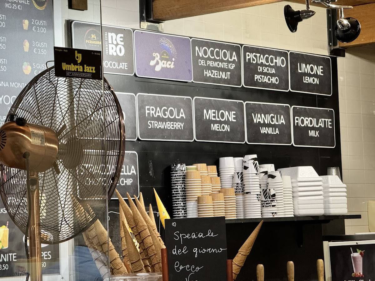 Menu di La Gelateria 