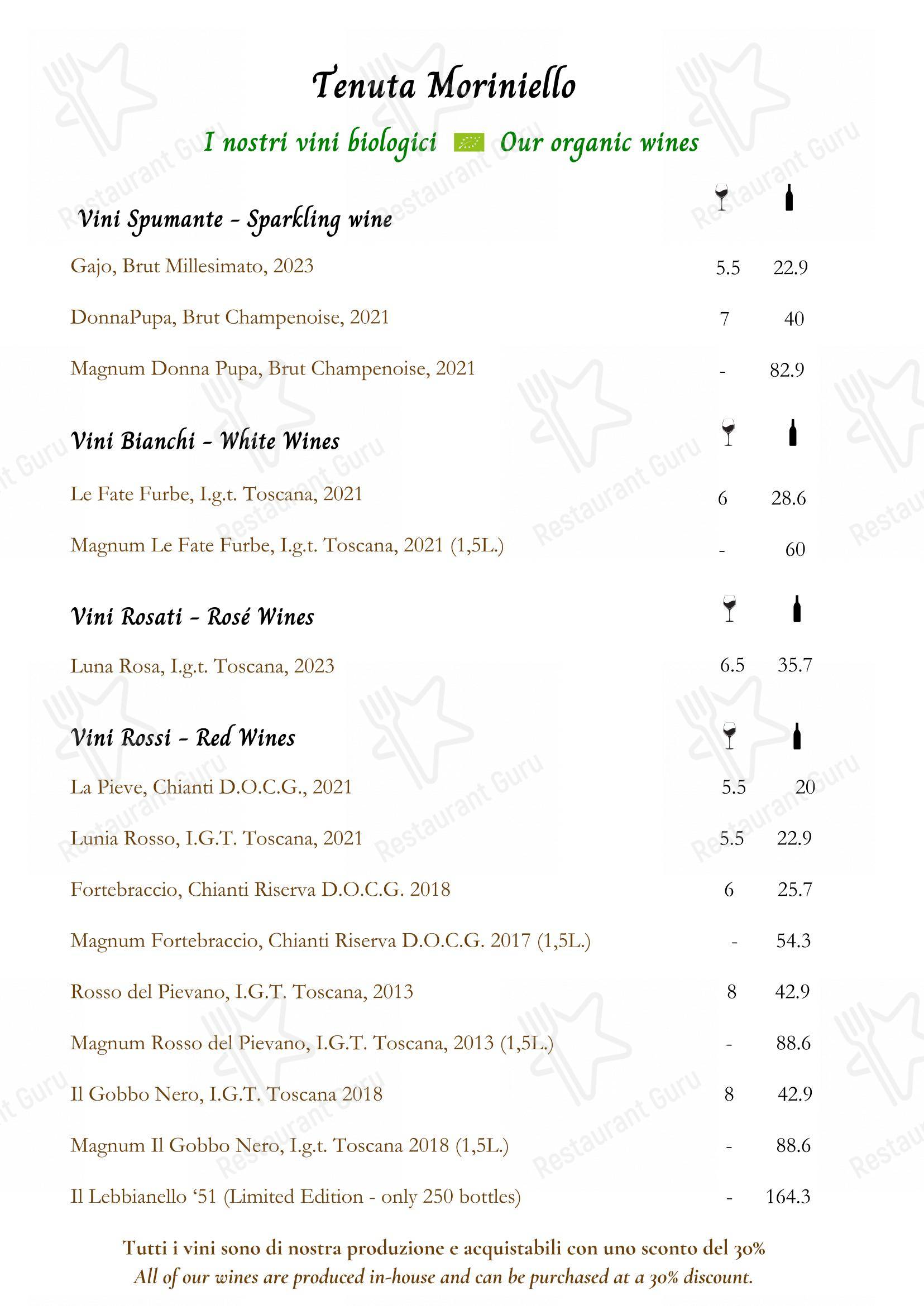 Menu di La Locanda del Gobbo Nero - Menu