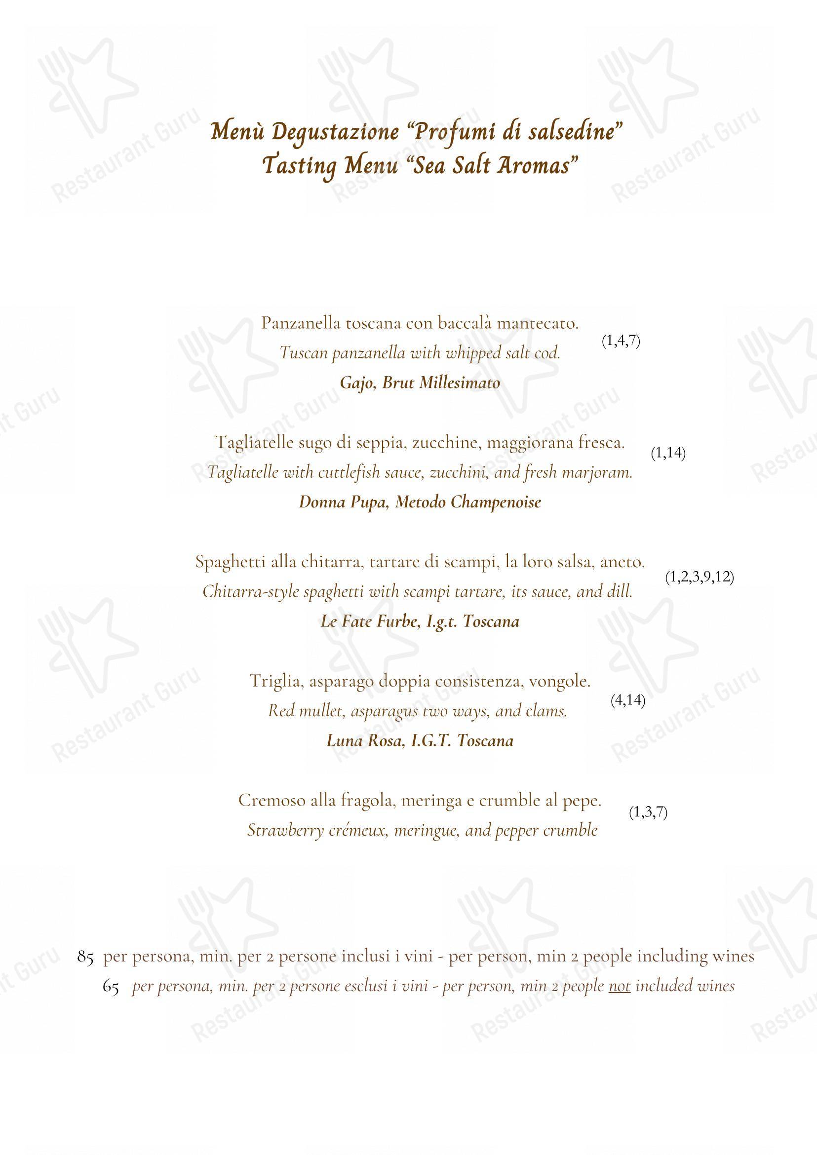 La Locanda del Gobbo Nero in Montaione - Menu