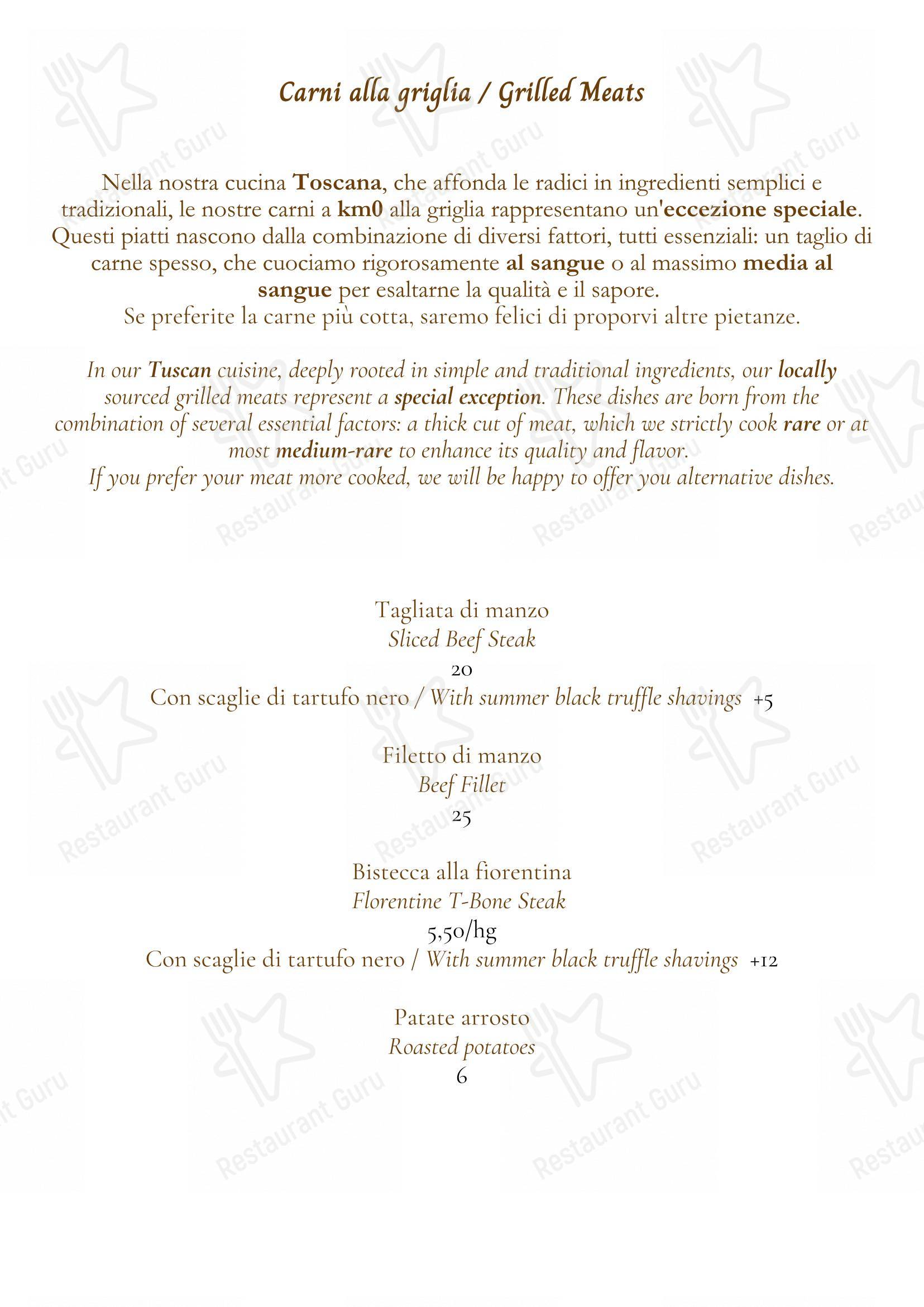 Menu di La Locanda del Gobbo Nero - Menu