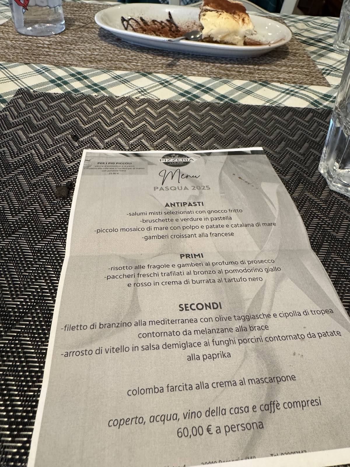 Menu di La Padellaccia 