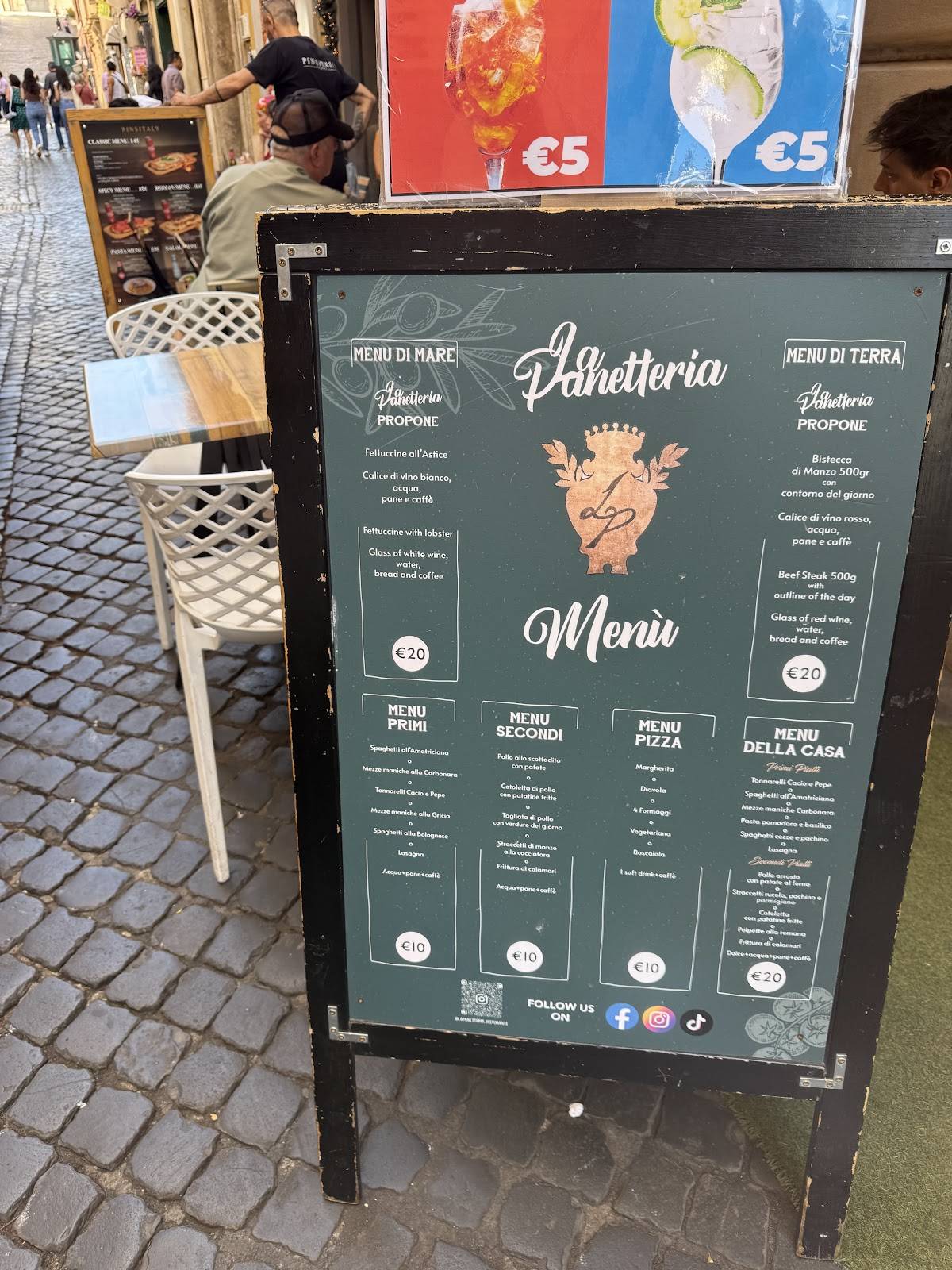 Menu di La Panetteria 