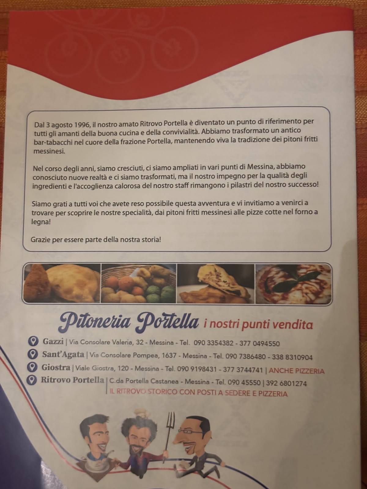 Menu di Pitoneria Portella C. Battisti (Affiliato) 