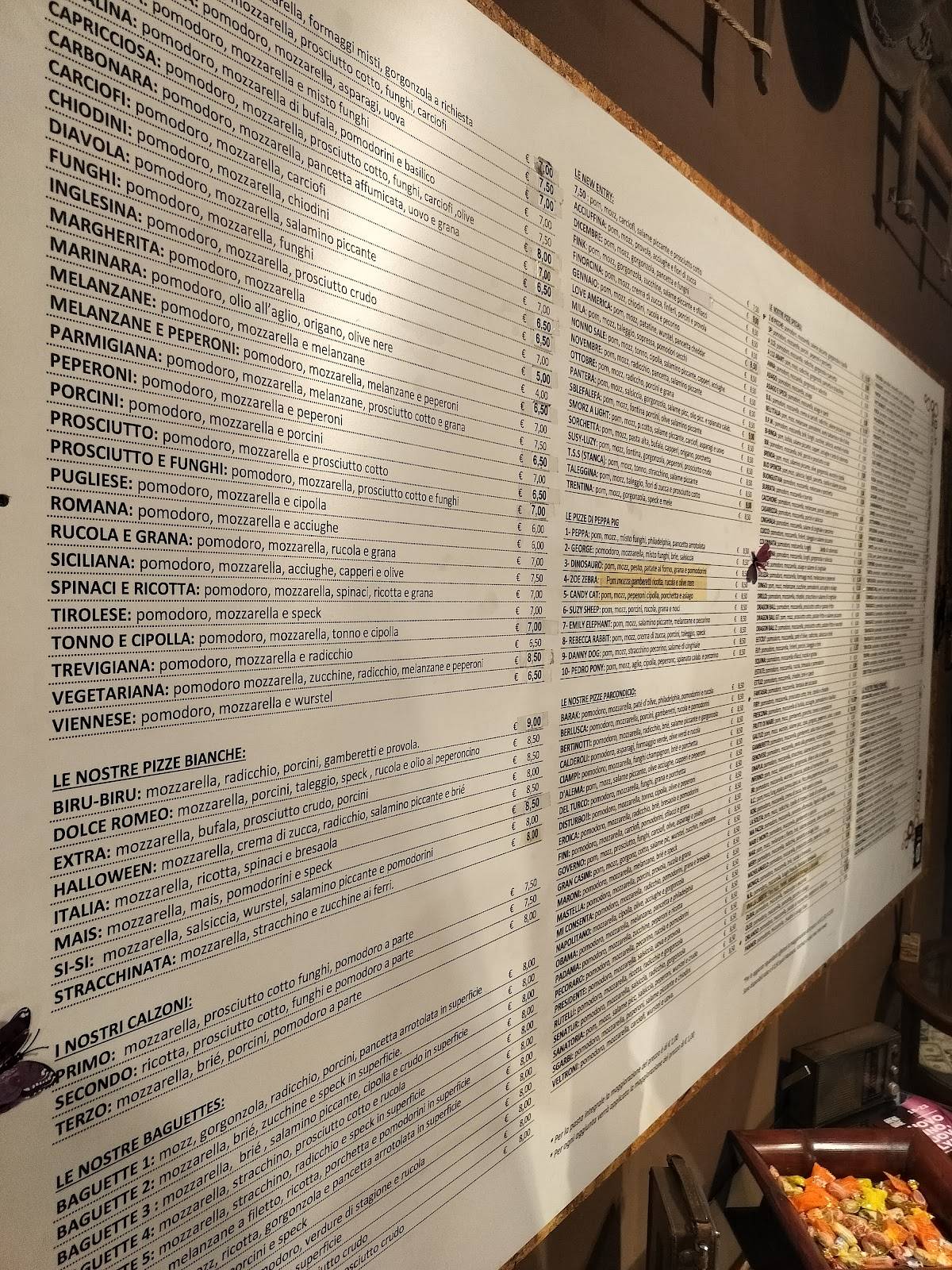 Menu di La Rustica 