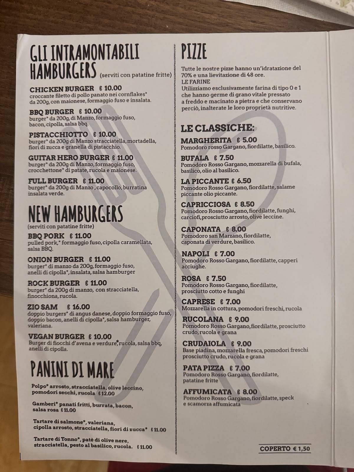 Menu di La Serra Bistrot 