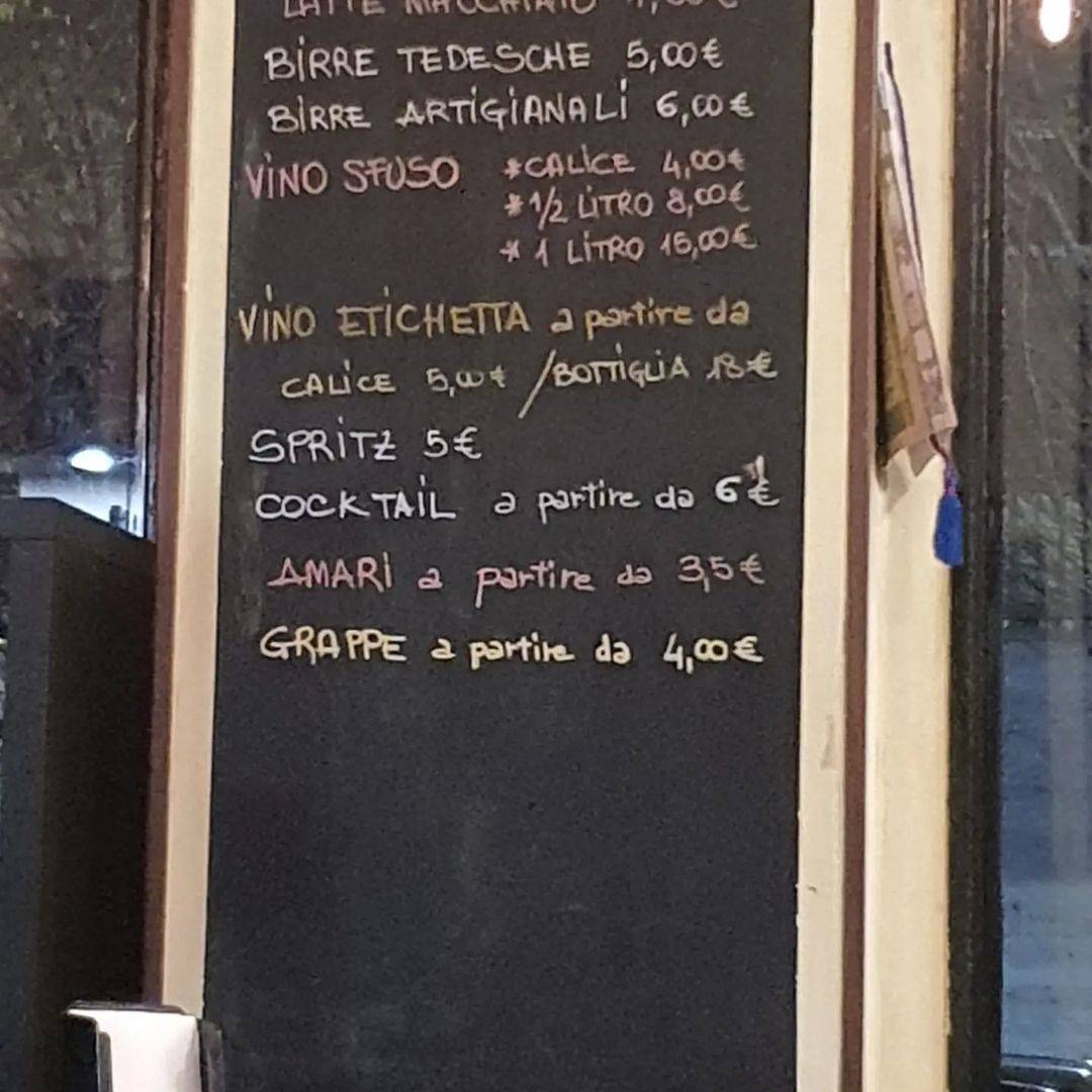 Menu di La taverna di Lambrate 