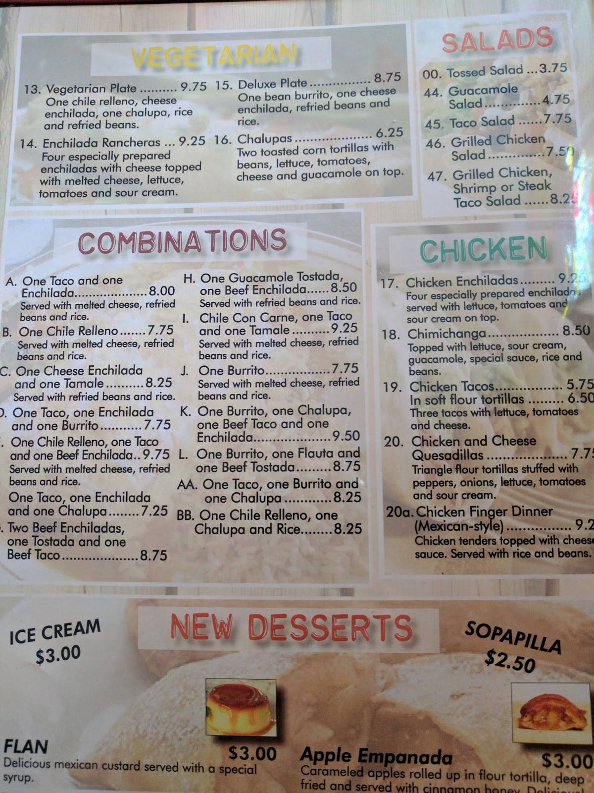 Menu at Laredo Grill restaurant, Quincy
