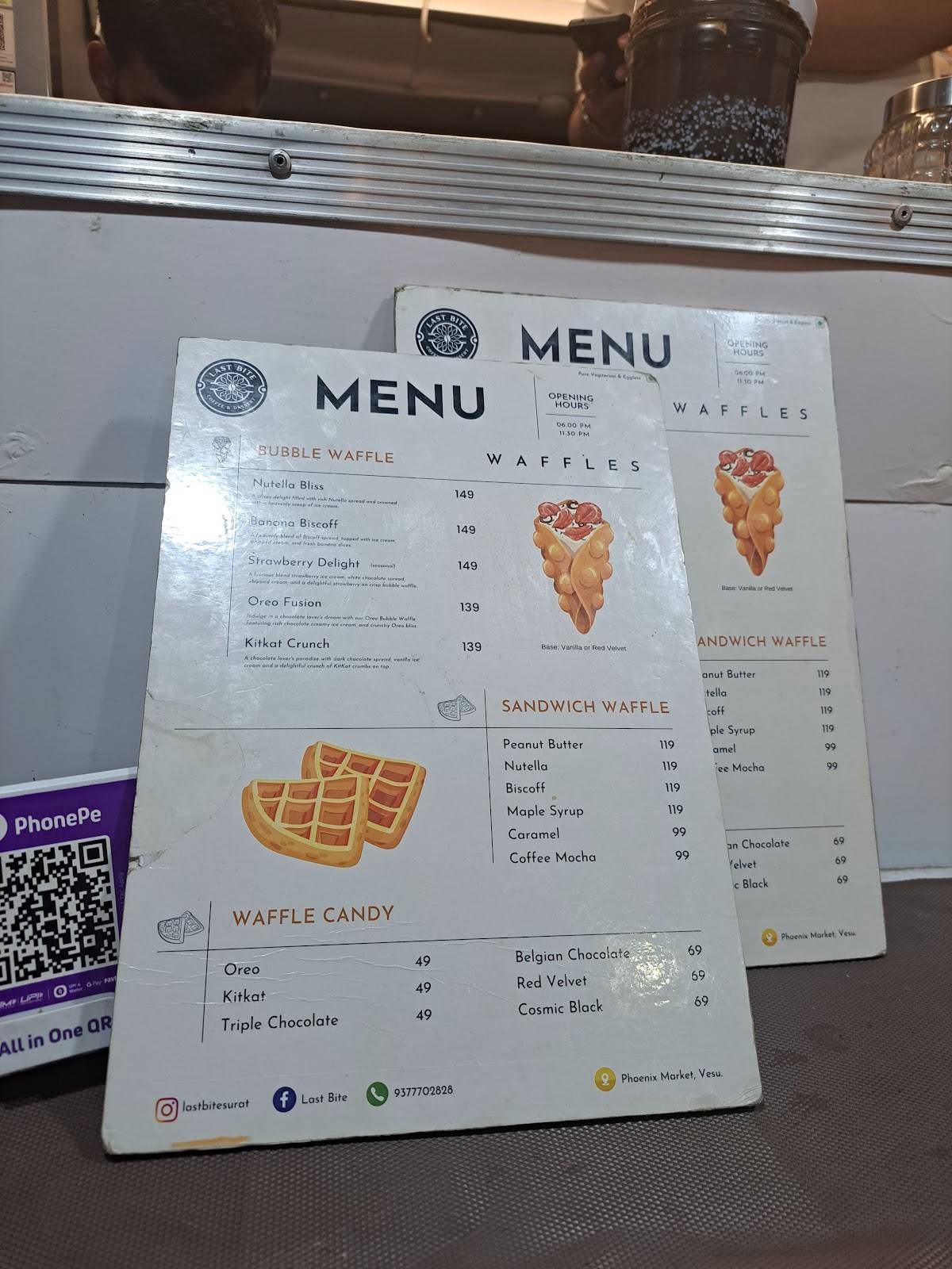 Last Bite Cafe menu