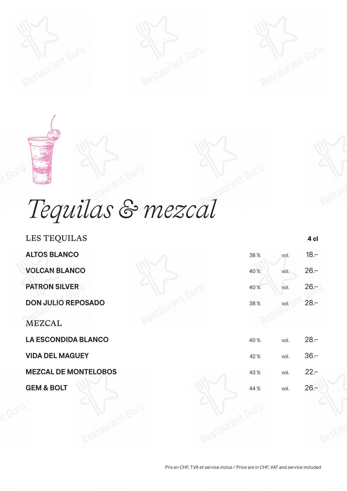 Menu bar per Lausanne Palace in Losanna