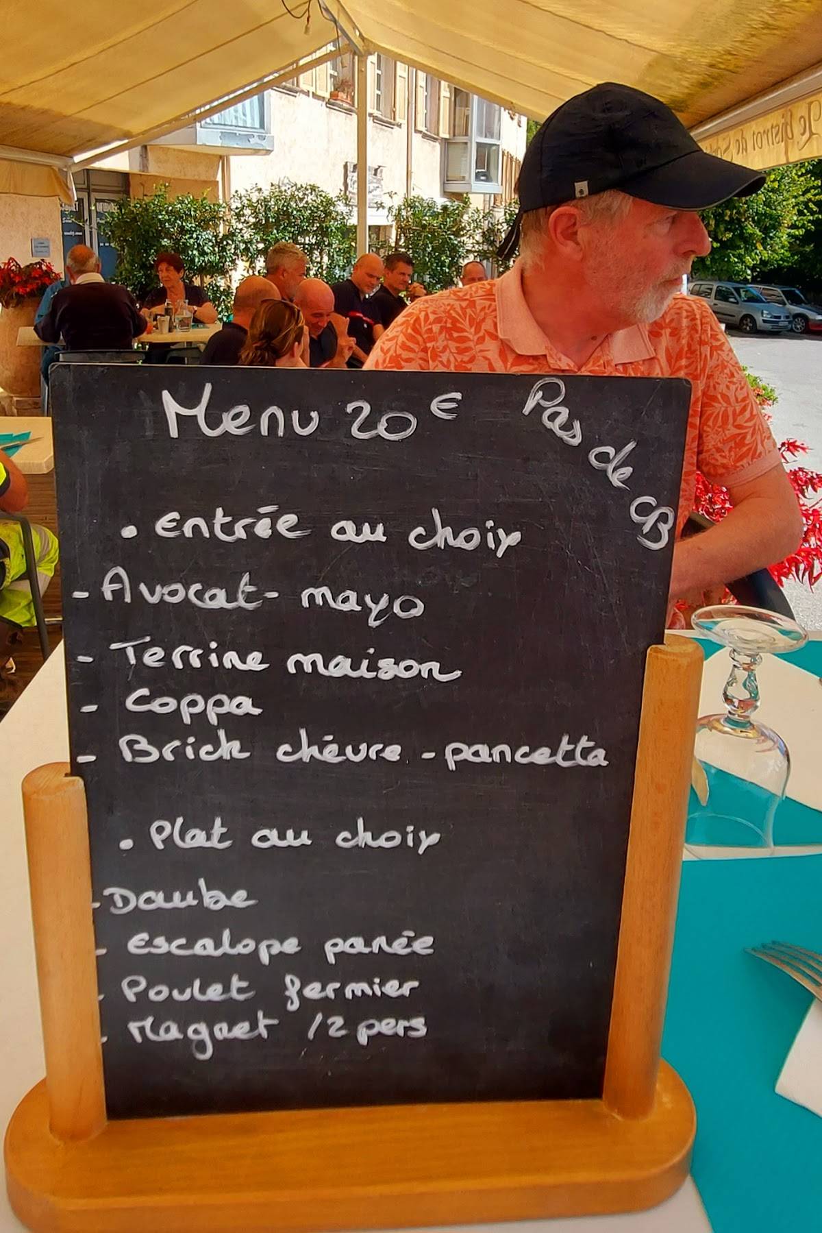 Menu de Le Bistrot de Sophie