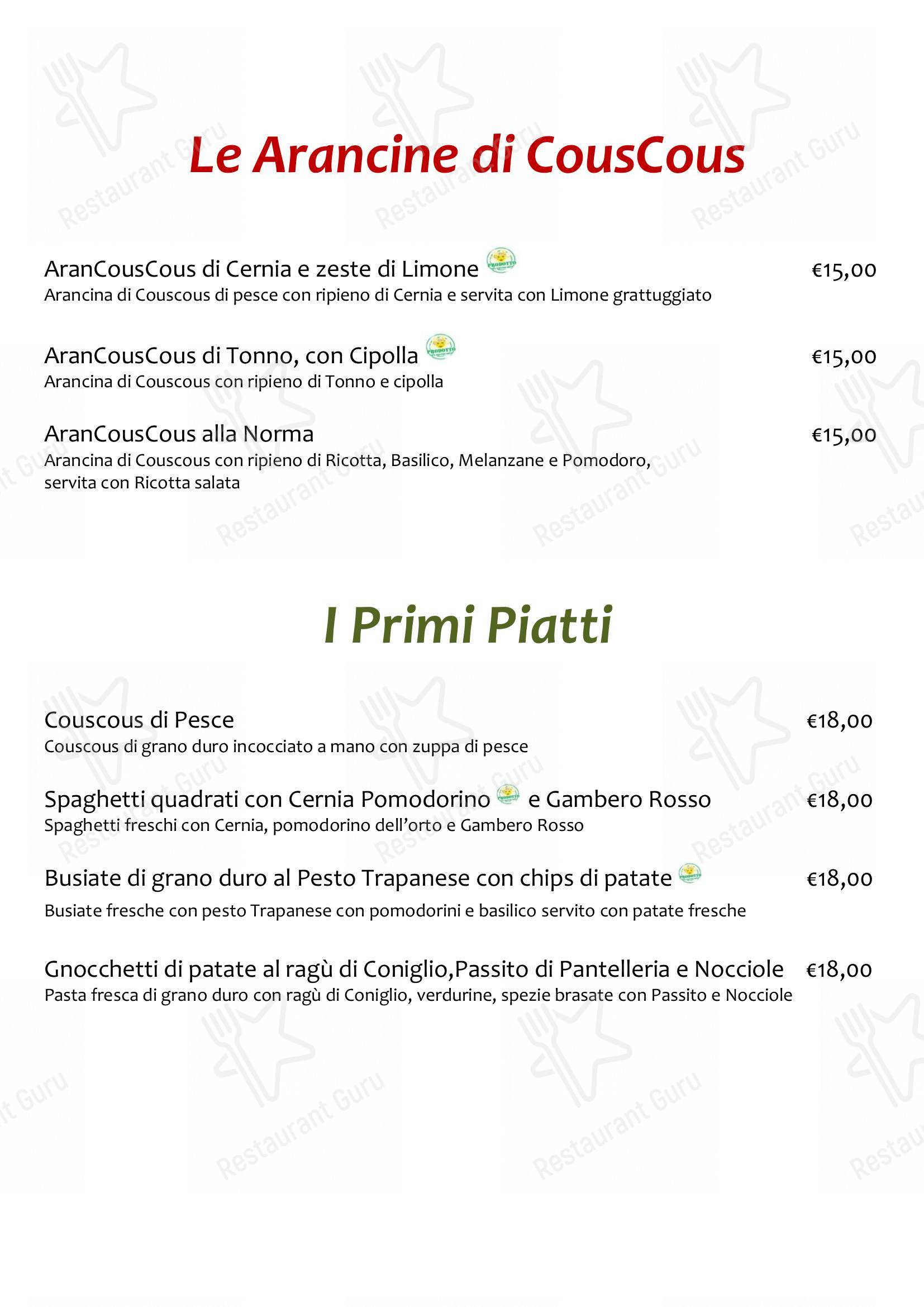 Menu per Le Lumie Ristorante ristorante