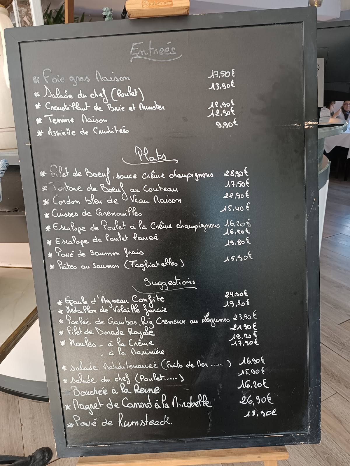 Menu de Le Mehditerranée