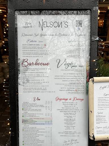 Menu de Le Nelson's - Louvre