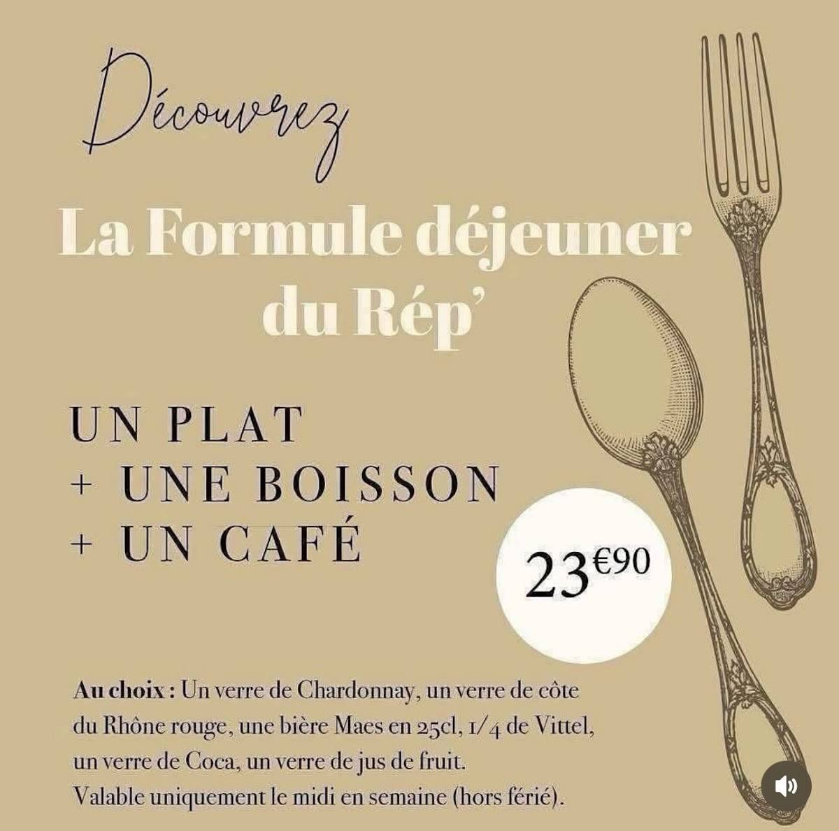 Menu de Le Rép'