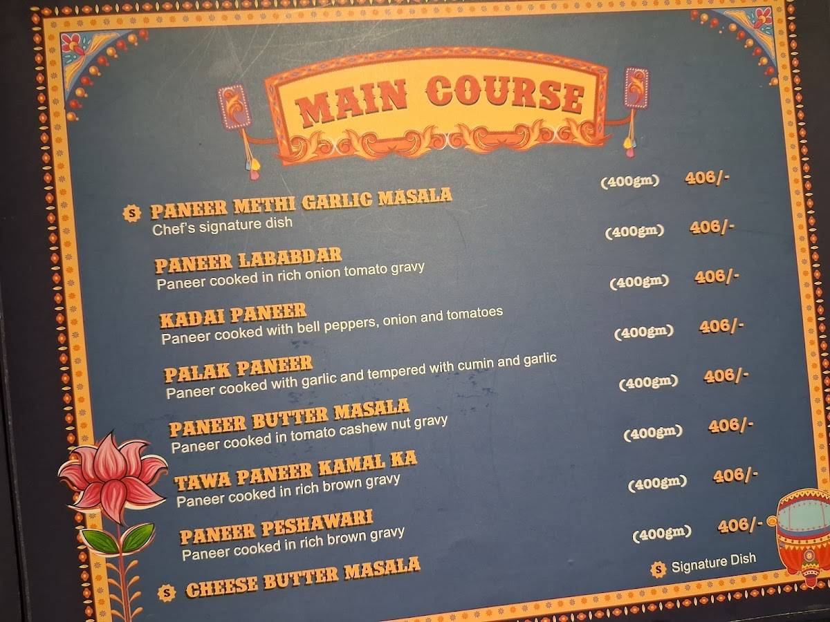 Legends of Punjab KUDASAN GANDHI NAGAR menu