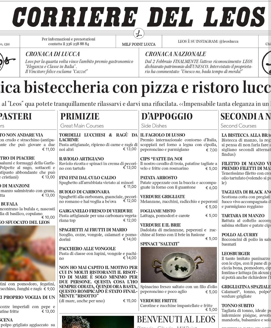 Menu di Leos 