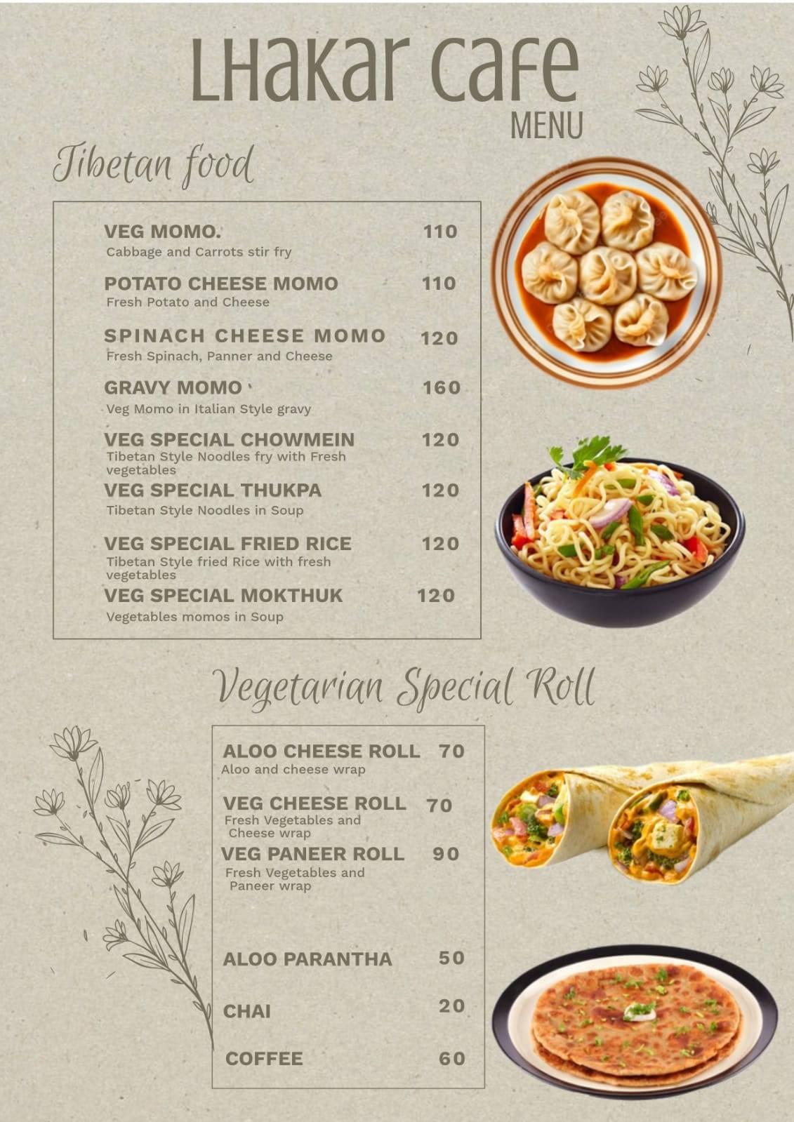Lhakar cafe 89 menu