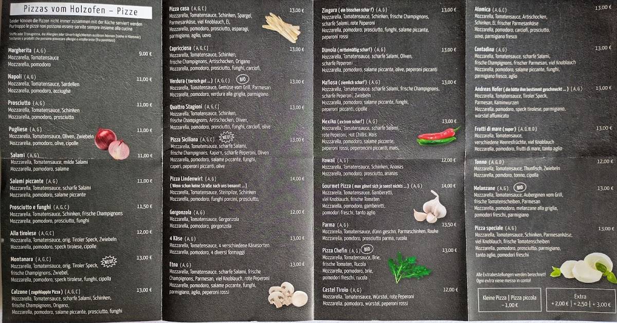 Menu di Lindenwirt 