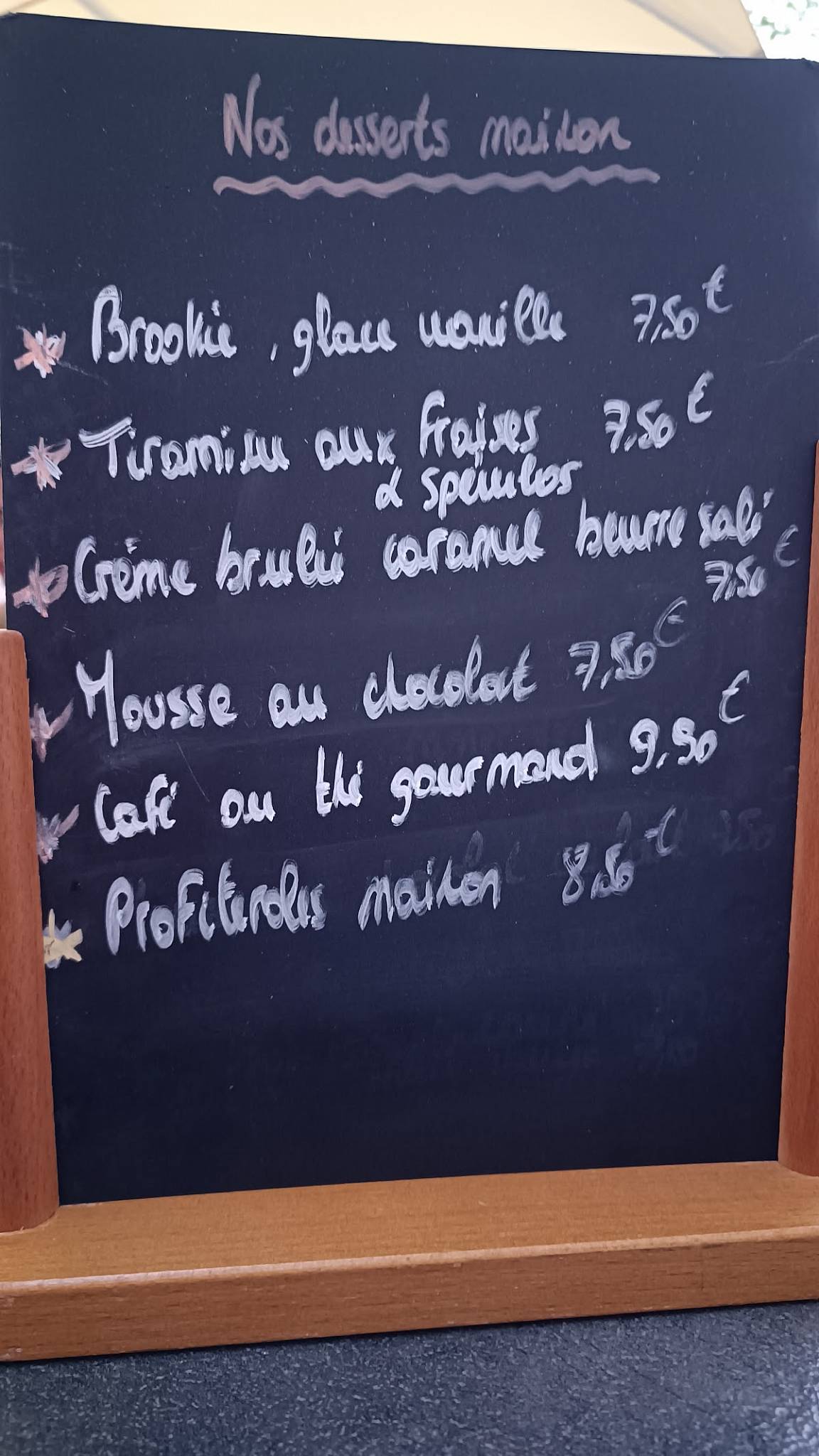 Menu de L'inimi'table