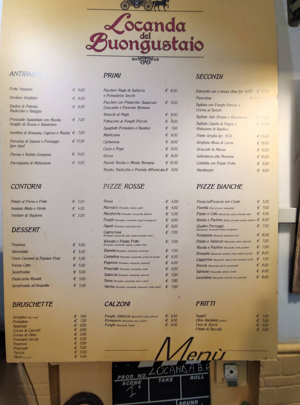 Menu di Locanda del Buongustaio 