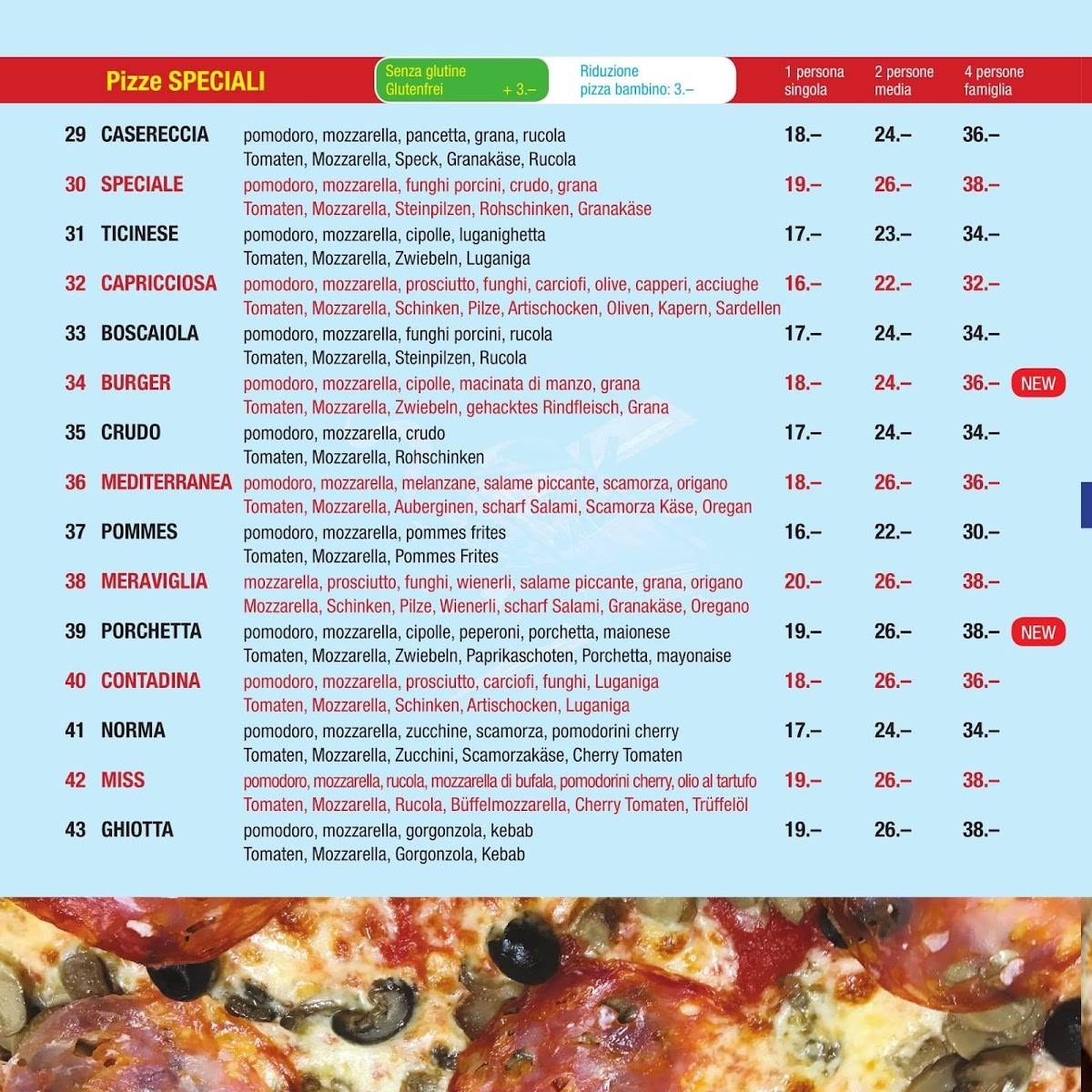 Menu di Pizza Flash Express 