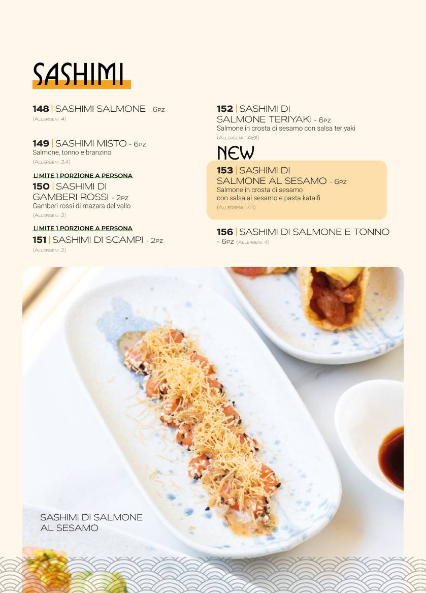 Menu di Long Sushi & Cocktails 