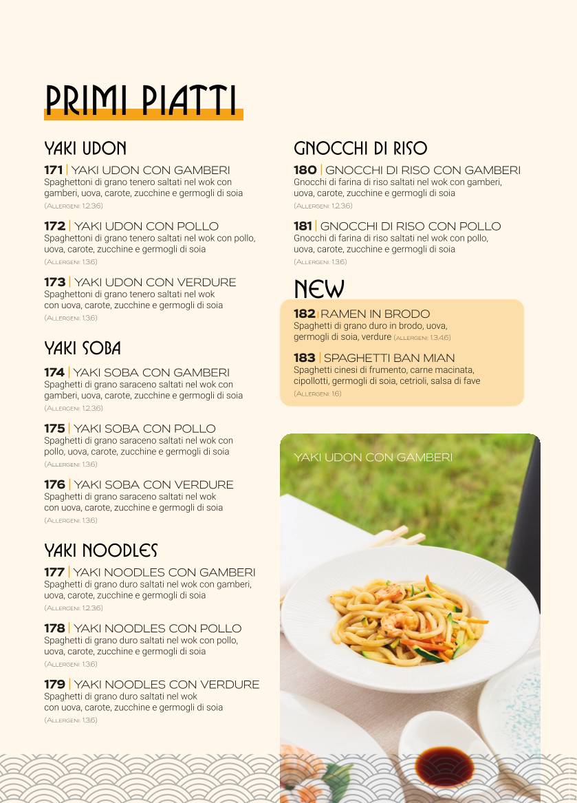 Menu di Long Sushi & Cocktails 