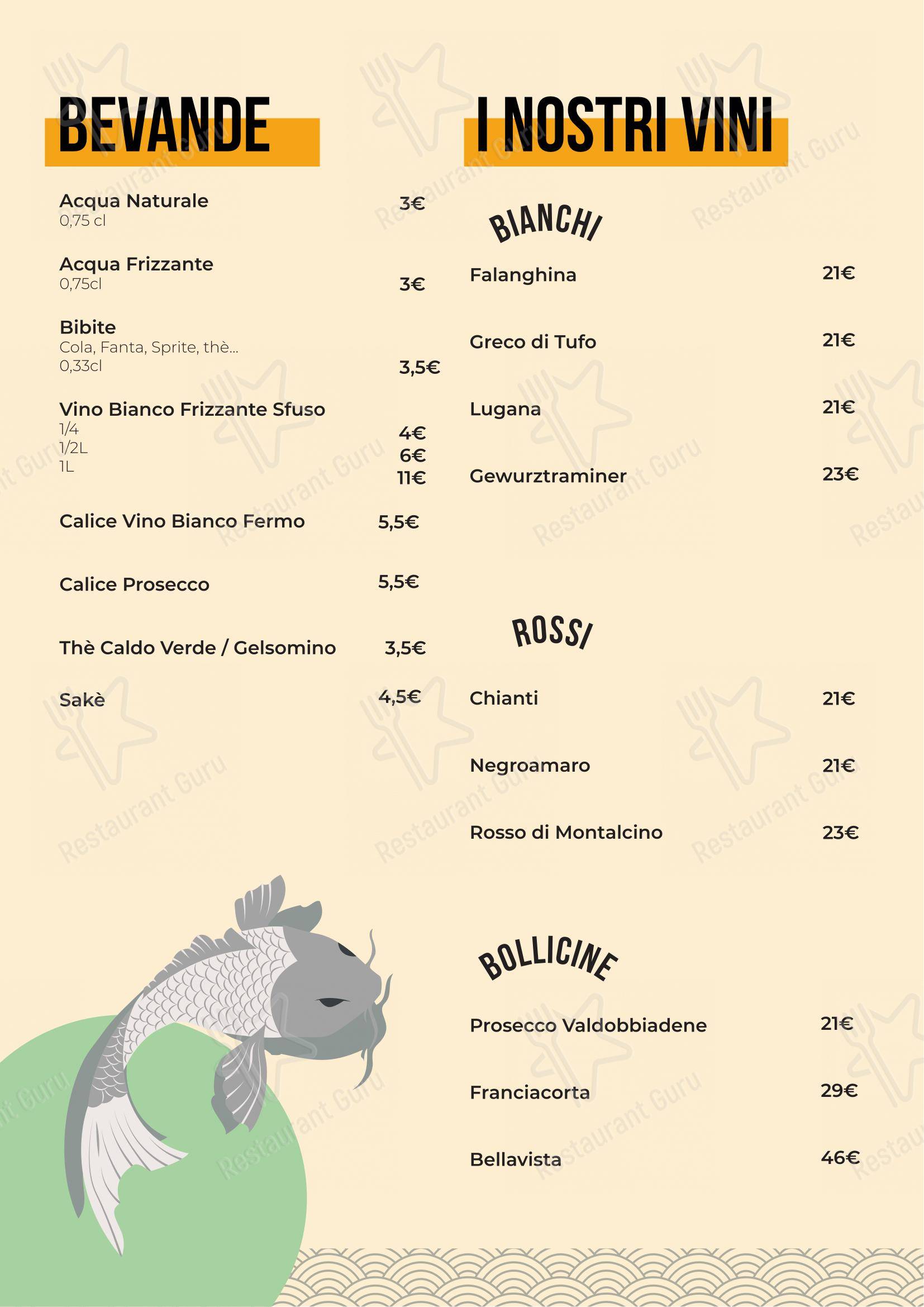 Menu di Long Sushi & Cocktails - 菜单
