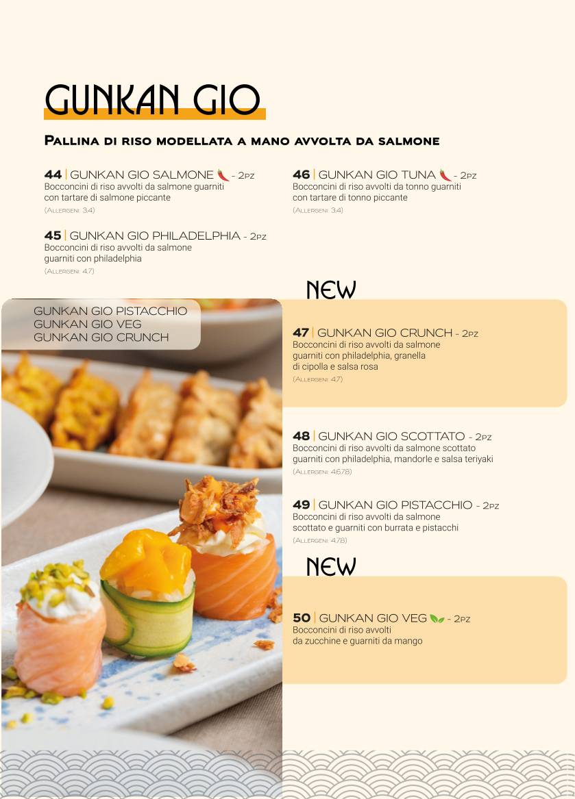 Menu di Long Sushi & Cocktails 