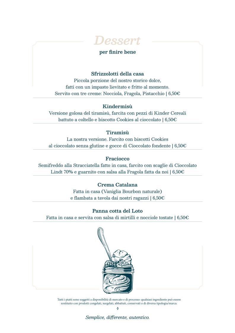Menu di Loto 