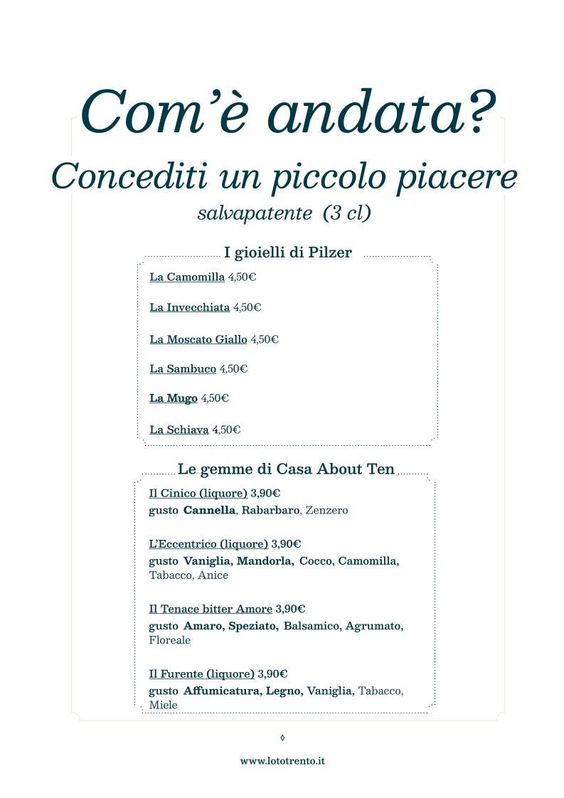 Menu di Loto 