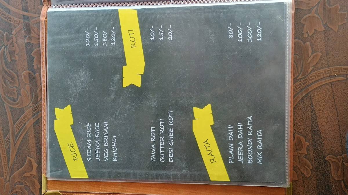 Lovely Restaurant menu