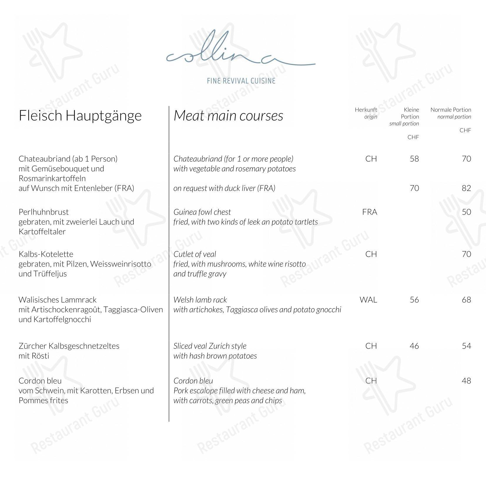 Loy Fah in Feusisberg - Menu