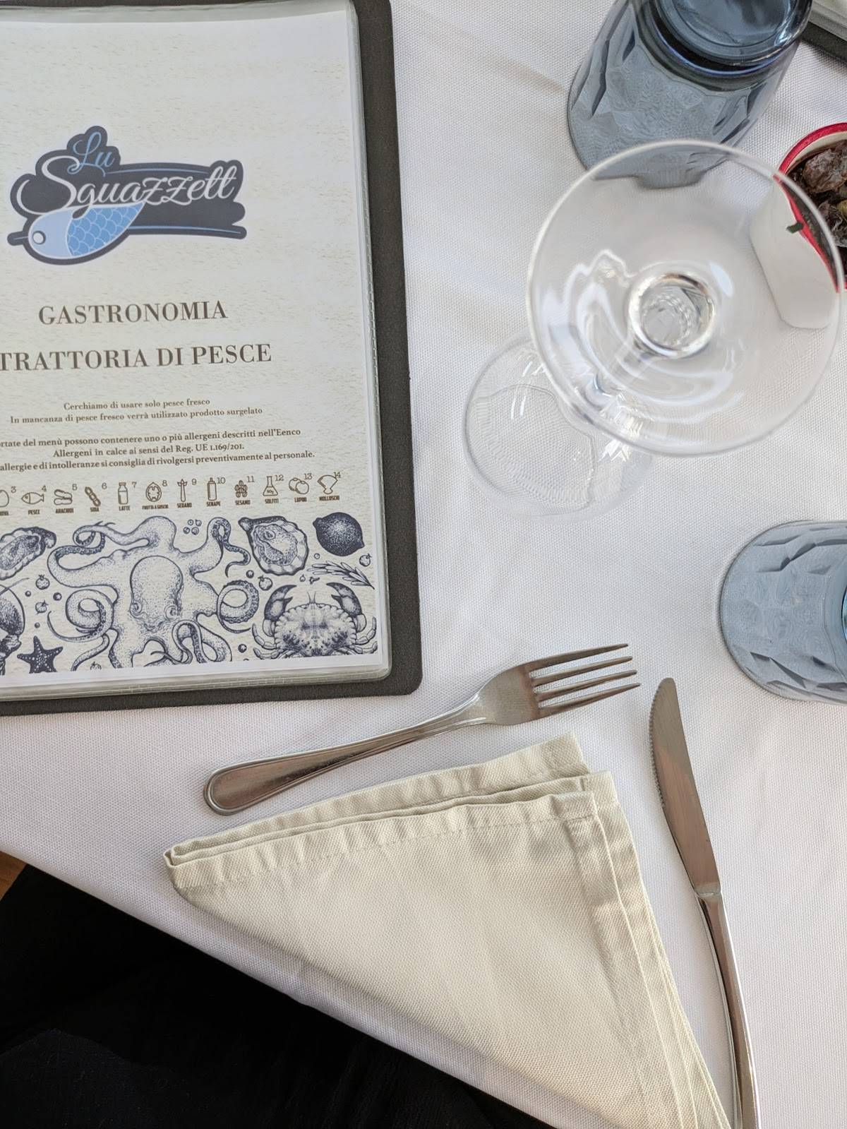 Menu di Lu Sguazzett 