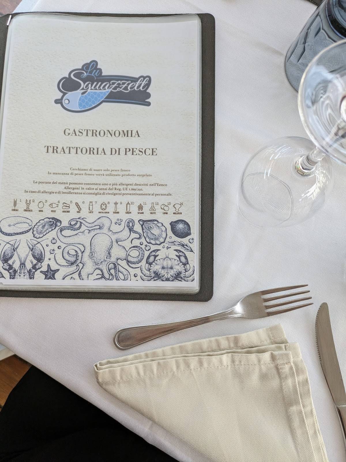 Menu di Lu Sguazzett 