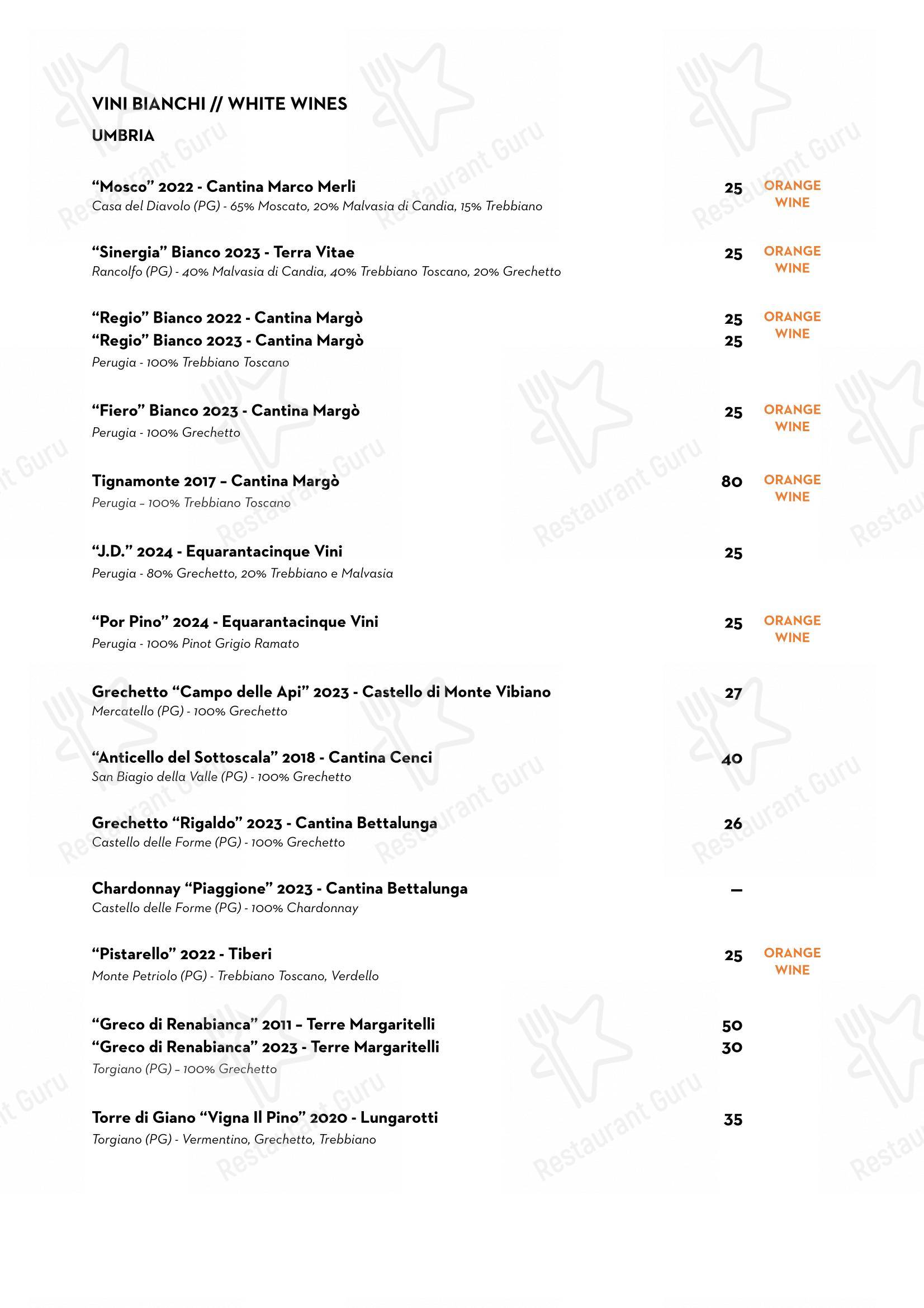 Menu per Luce Ristorante ristorante