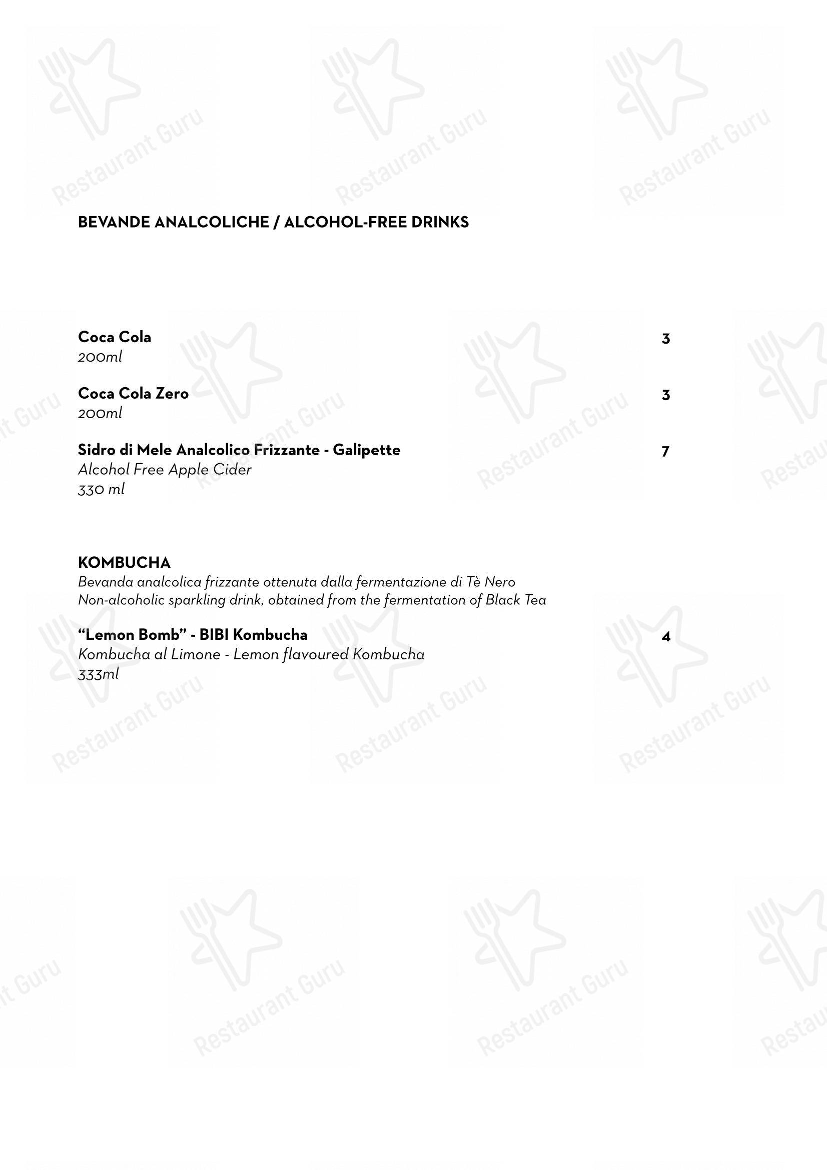 Menu di Luce Ristorante - Menu