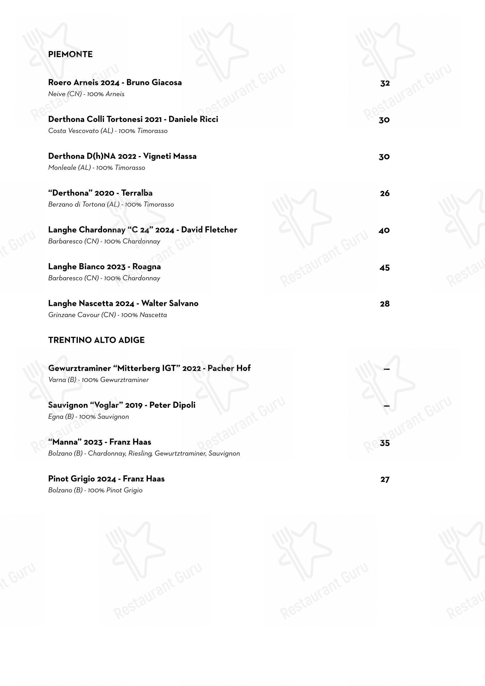 Luce Ristorante in Perugia - Menu