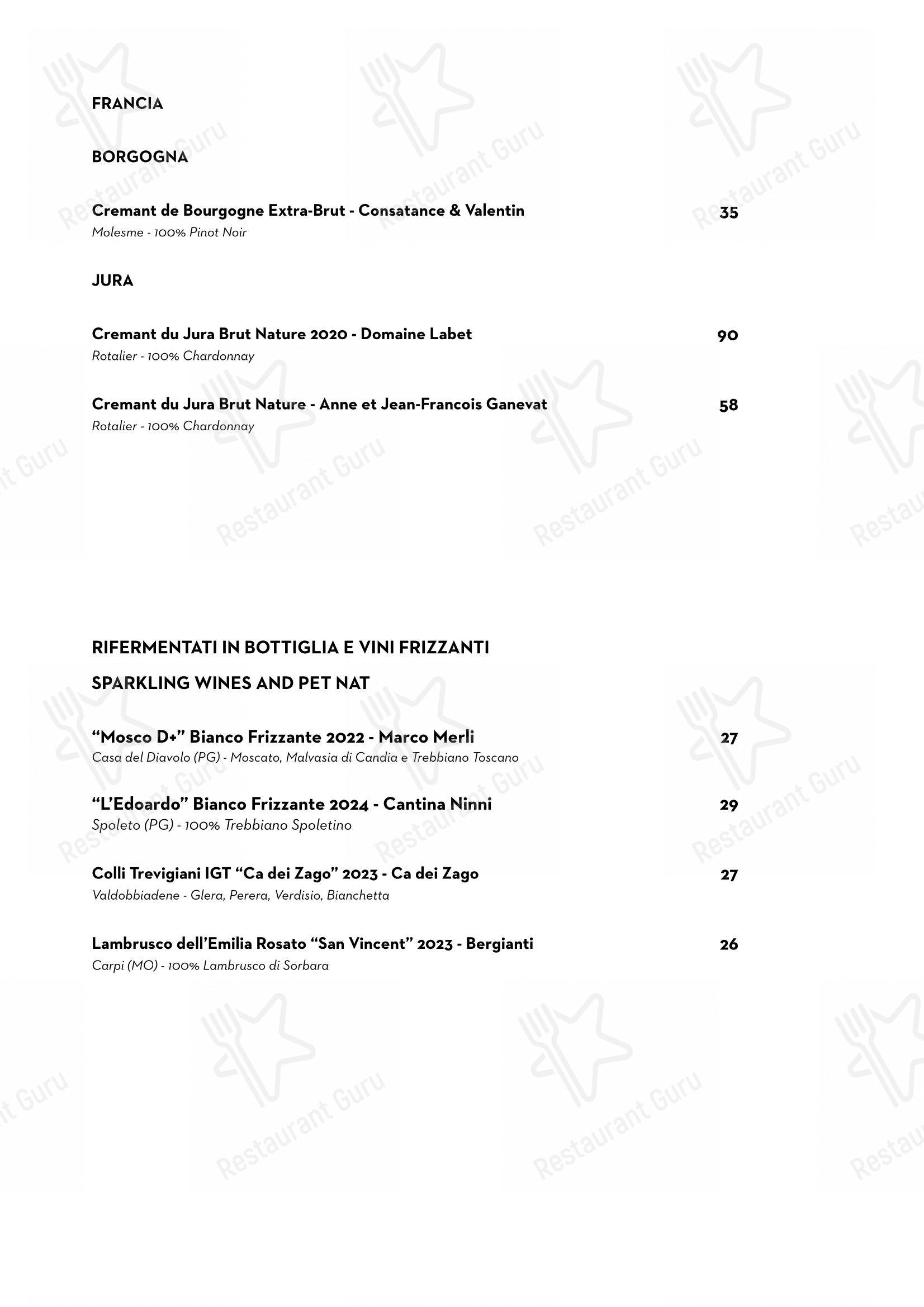 Menu per Luce Ristorante ristorante