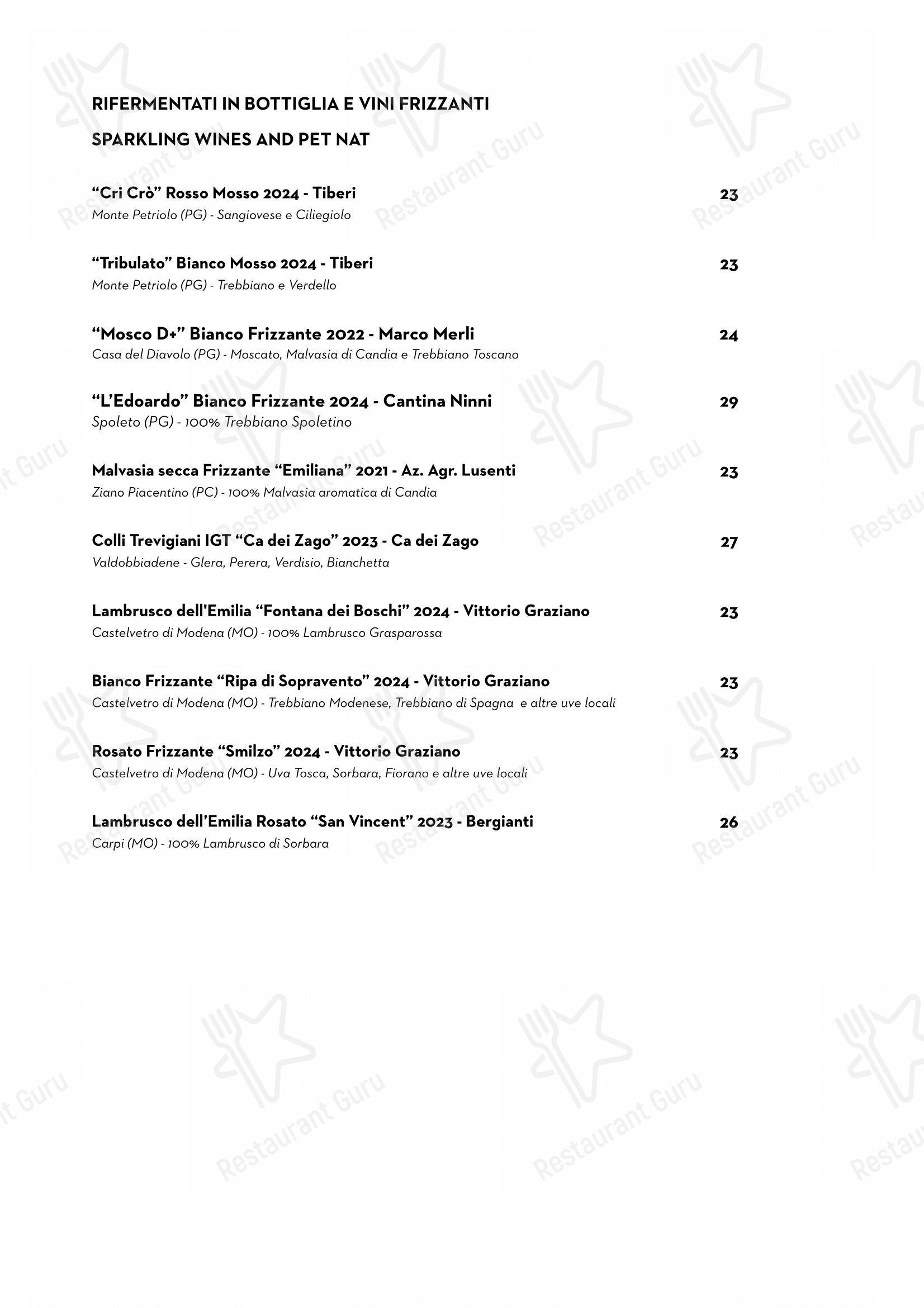 Menu per Luce Ristorante ristorante